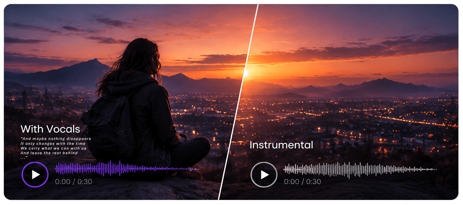 Vocal and instrumental music for video